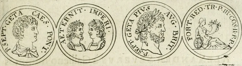 An illustration from Thesaurus numismatum e musaeo Caroli Patini, 1672, leaf 104