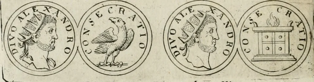 An illustration from Thesaurus numismatum e musaeo Caroli Patini, 1672, leaf 105