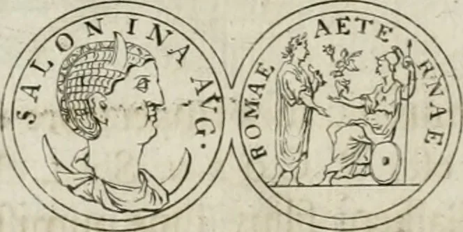 An illustration from Thesaurus numismatum e musaeo Caroli Patini, 1672, leaf 107