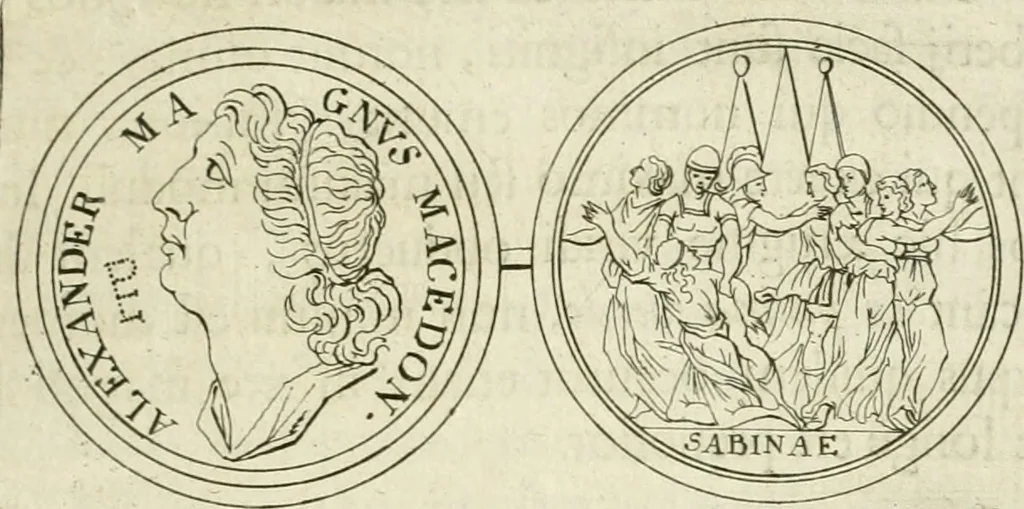 An illustration from Thesaurus numismatum e musaeo Caroli Patini, 1672, leaf 120