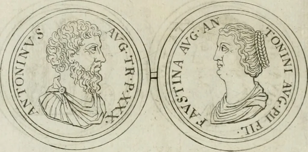 An illustration from Thesaurus numismatum e musaeo Caroli Patini, 1672, leaf 129