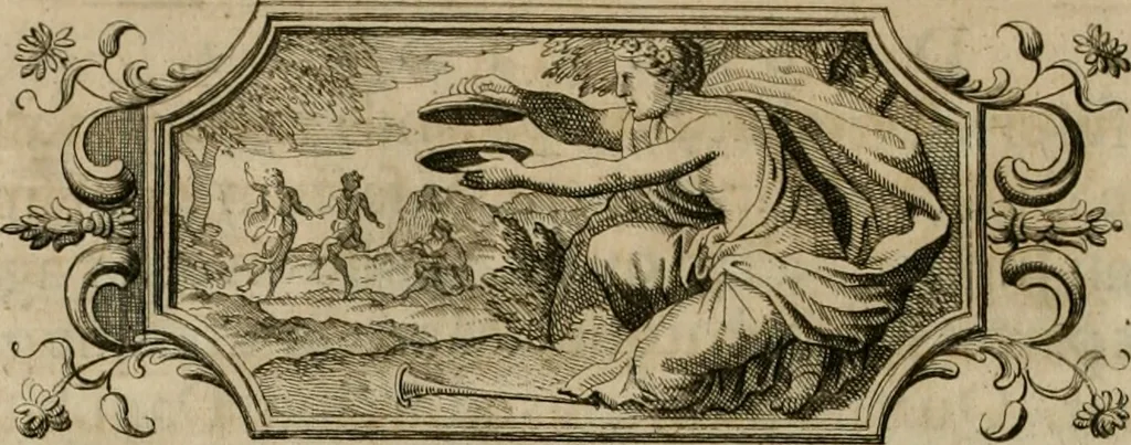 An illustration from Thesaurus numismatum e musaeo Caroli Patini, 1672, leaf 13