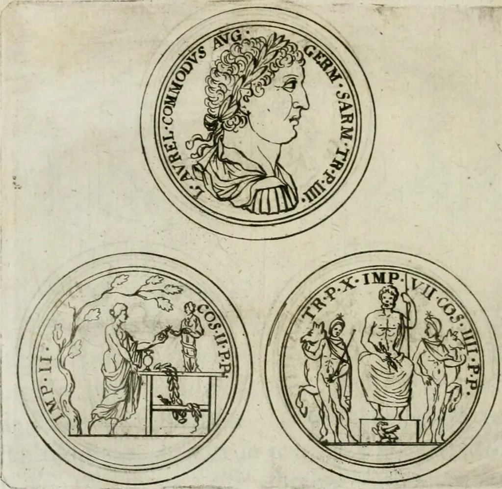 An illustration from Thesaurus numismatum e musaeo Caroli Patini, 1672, leaf 131