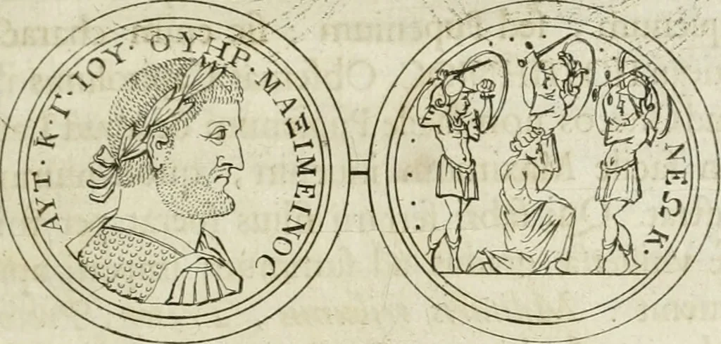 An illustration from Thesaurus numismatum e musaeo Caroli Patini, 1672, leaf 142