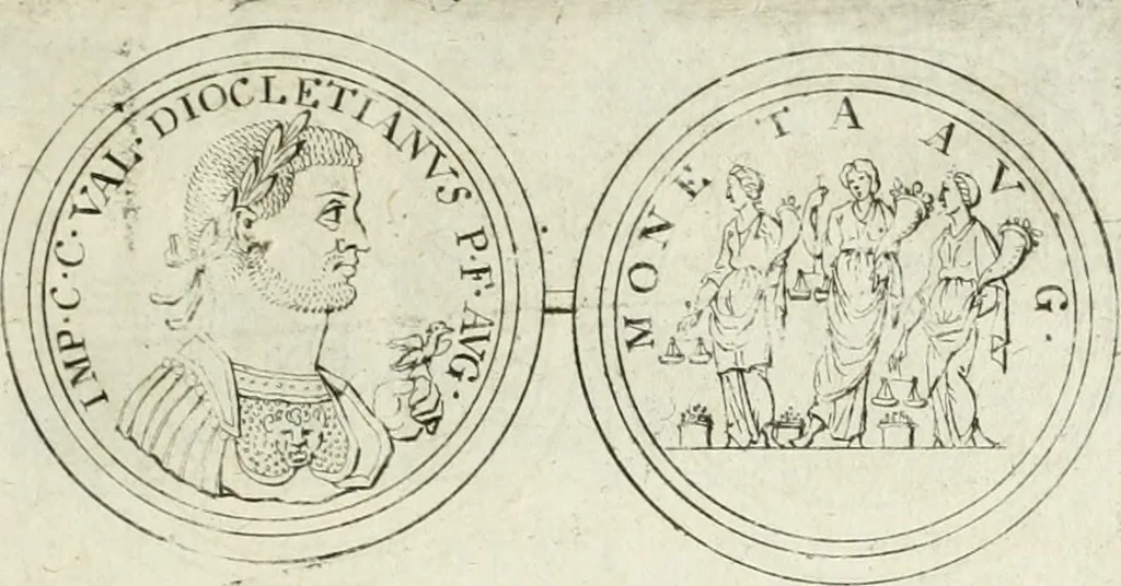 An illustration from Thesaurus numismatum e musaeo Caroli Patini, 1672, leaf 150