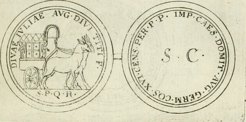 An illustration from Thesaurus numismatum e musaeo Caroli Patini, 1672, leaf 170