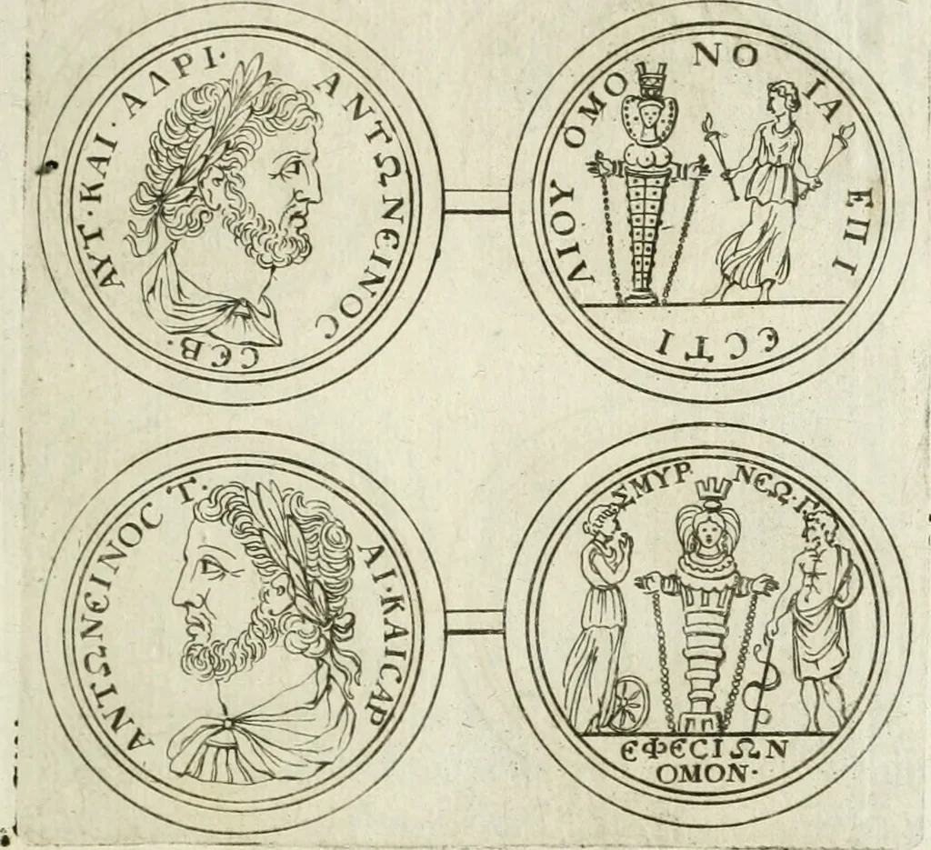 An illustration from Thesaurus numismatum e musaeo Caroli Patini, 1672, leaf 186