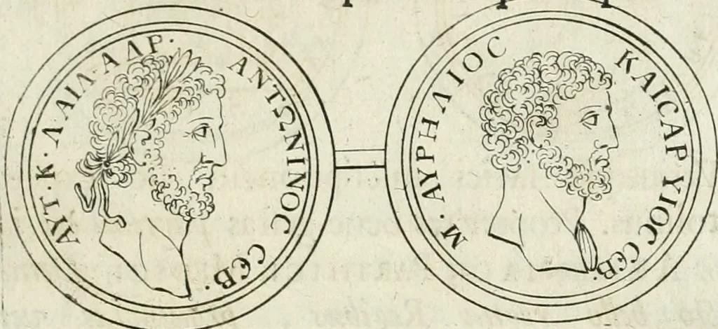 An illustration from Thesaurus numismatum e musaeo Caroli Patini, 1672, leaf 190