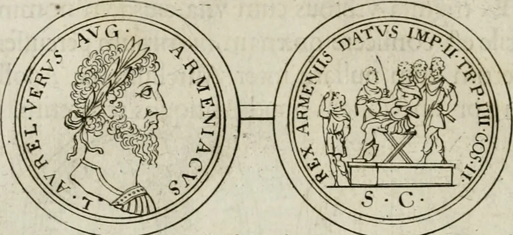 An illustration from Thesaurus numismatum e musaeo Caroli Patini, 1672, leaf 191