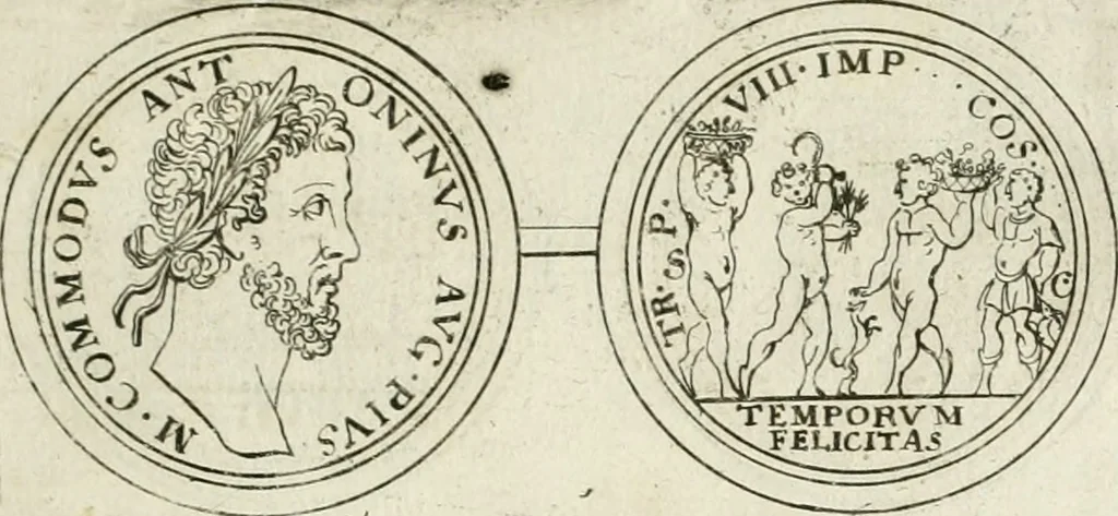 An illustration from Thesaurus numismatum e musaeo Caroli Patini, 1672, leaf 192