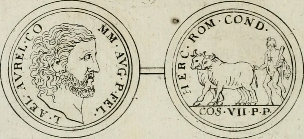 An illustration from Thesaurus numismatum e musaeo Caroli Patini, 1672, leaf 193