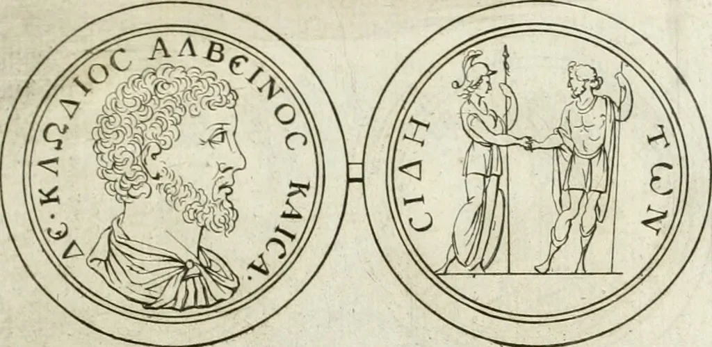 An illustration from Thesaurus numismatum e musaeo Caroli Patini, 1672, leaf 200