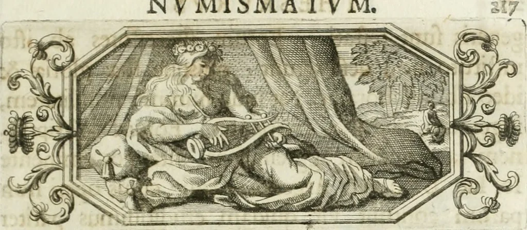 An illustration from Thesaurus numismatum e musaeo Caroli Patini, 1672, leaf 236