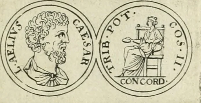 An illustration from Thesaurus numismatum e musaeo Caroli Patini, 1672, leaf 30