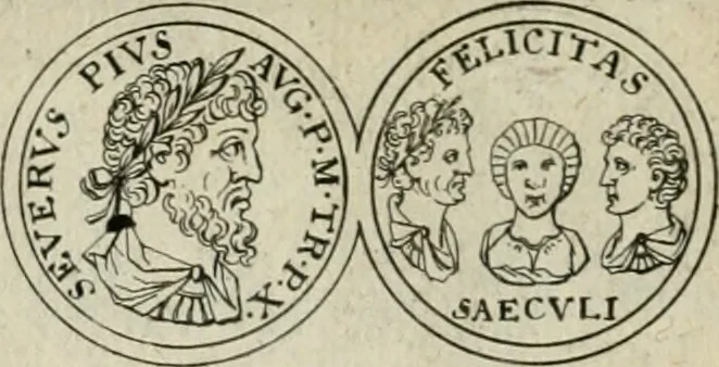 An illustration from Thesaurus numismatum e musaeo Caroli Patini, 1672, leaf 31
