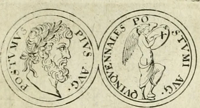 An illustration from Thesaurus numismatum e musaeo Caroli Patini, 1672, leaf 32