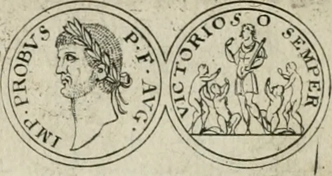 An illustration from Thesaurus numismatum e musaeo Caroli Patini, 1672, leaf 33