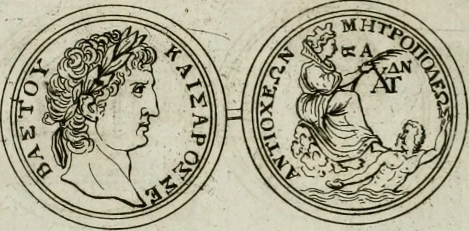 An illustration from Thesaurus numismatum e musaeo Caroli Patini, 1672, leaf 67