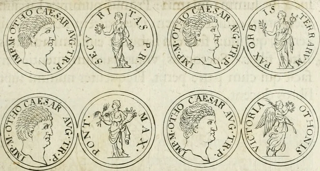 An illustration from Thesaurus numismatum e musaeo Caroli Patini, 1672, leaf 76