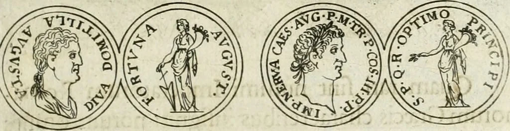 An illustration from Thesaurus numismatum e musaeo Caroli Patini, 1672, leaf 80