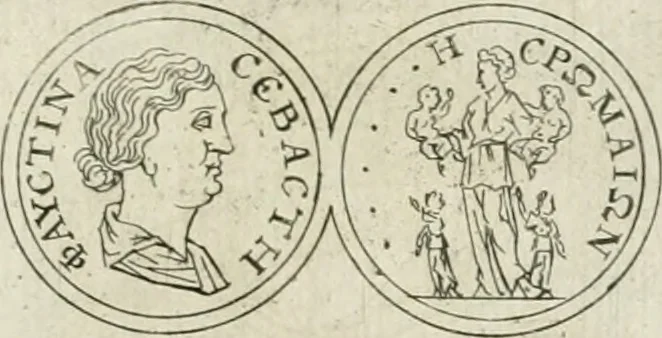 An illustration from Thesaurus numismatum e musaeo Caroli Patini, 1672, leaf 92