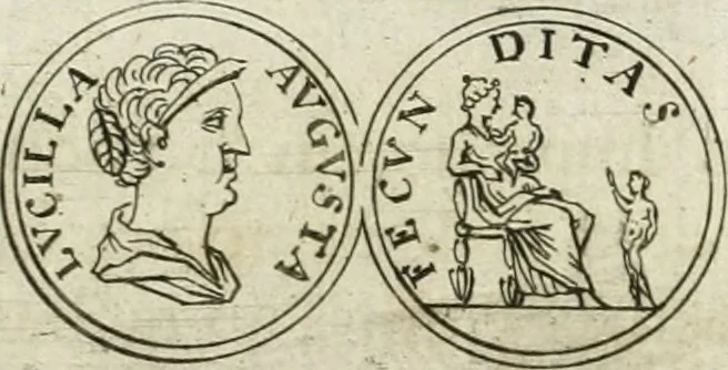 An illustration from Thesaurus numismatum e musaeo Caroli Patini, 1672, leaf 92