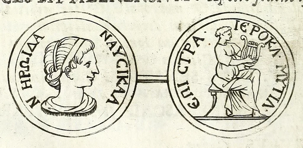 An illustration from Thesaurus numismatum, antiquorum & recentiorum, ex auro, argento, & aere : ab illustriss. & excellentiss. D.D. Petro Mauroceno ... Serenissimae Reipublicae legatus, etc, 1683, leaf 114