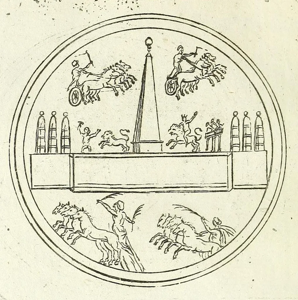 An illustration from Thesaurus numismatum, antiquorum & recentiorum, ex auro, argento, & aere : ab illustriss. & excellentiss. D.D. Petro Mauroceno ... Serenissimae Reipublicae legatus, etc, 1683, leaf 58