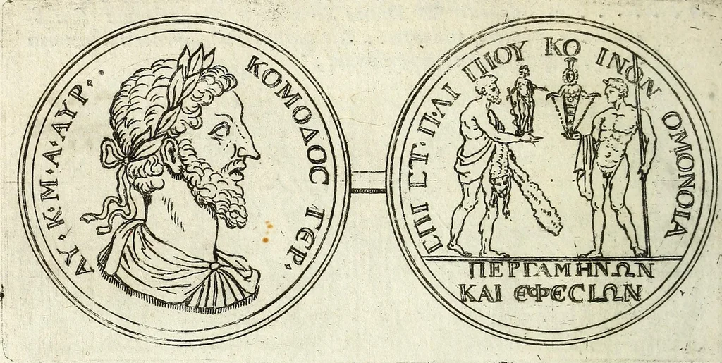 An illustration from Thesaurus numismatum, antiquorum & recentiorum, ex auro, argento, & aere : ab illustriss. & excellentiss. D.D. Petro Mauroceno ... Serenissimae Reipublicae legatus, etc, 1683, leaf 72