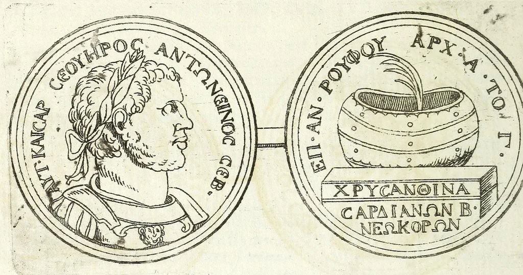 An illustration from Thesaurus numismatum, antiquorum & recentiorum, ex auro, argento, & aere : ab illustriss. & excellentiss. D.D. Petro Mauroceno ... Serenissimae Reipublicae legatus, etc, 1683, leaf 80