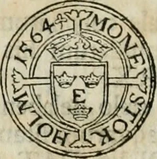 An illustration from Thesaurus nummorum sueo-gothicorum : studio indefesso Eliae Brenneri L. annorum spatio collectus, secundum seriem temporum dispositus, atqve e tenebris, cum commentatione in apricum prolatus ; accessit ejusdem auctoris Libellus de nummophylaciis Sveciae: de scriptoribus rei nummariae svethicae, atque de thesauris, seu variis vetustorum nummorum cumulis, passim per Sveoniam fortuito casu repertis, 1731, leaf 131