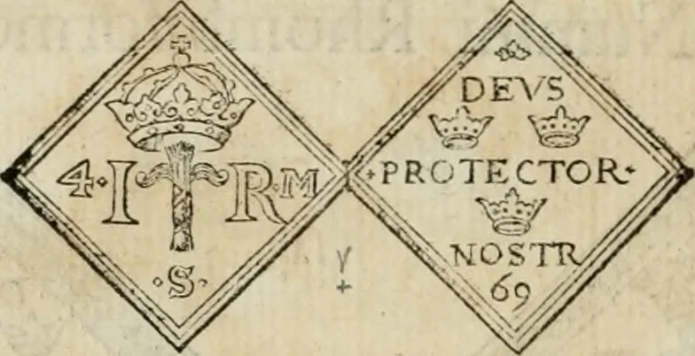 An illustration from Thesaurus nummorum sueo-gothicorum : studio indefesso Eliae Brenneri L. annorum spatio collectus, secundum seriem temporum dispositus, atqve e tenebris, cum commentatione in apricum prolatus ; accessit ejusdem auctoris Libellus de nummophylaciis Sveciae: de scriptoribus rei nummariae svethicae, atque de thesauris, seu variis vetustorum nummorum cumulis, passim per Sveoniam fortuito casu repertis, 1731, leaf 161