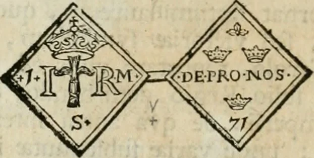 An illustration from Thesaurus nummorum sueo-gothicorum : studio indefesso Eliae Brenneri L. annorum spatio collectus, secundum seriem temporum dispositus, atqve e tenebris, cum commentatione in apricum prolatus ; accessit ejusdem auctoris Libellus de nummophylaciis Sveciae: de scriptoribus rei nummariae svethicae, atque de thesauris, seu variis vetustorum nummorum cumulis, passim per Sveoniam fortuito casu repertis, 1731, leaf 161