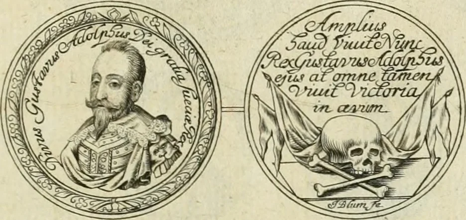An illustration from Thesaurus nummorum sueo-gothicorum : studio indefesso Eliae Brenneri L. annorum spatio collectus, secundum seriem temporum dispositus, atqve e tenebris, cum commentatione in apricum prolatus ; accessit ejusdem auctoris Libellus de nummophylaciis Sveciae: de scriptoribus rei nummariae svethicae, atque de thesauris, seu variis vetustorum nummorum cumulis, passim per Sveoniam fortuito casu repertis, 1731, leaf 222