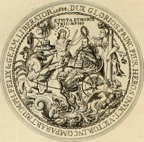 An illustration from Thesaurus nummorum sueo-gothicorum : studio indefesso Eliae Brenneri L. annorum spatio collectus, secundum seriem temporum dispositus, atqve e tenebris, cum commentatione in apricum prolatus ; accessit ejusdem auctoris Libellus de nummophylaciis Sveciae: de scriptoribus rei nummariae svethicae, atque de thesauris, seu variis vetustorum nummorum cumulis, passim per Sveoniam fortuito casu repertis, 1731, leaf 237