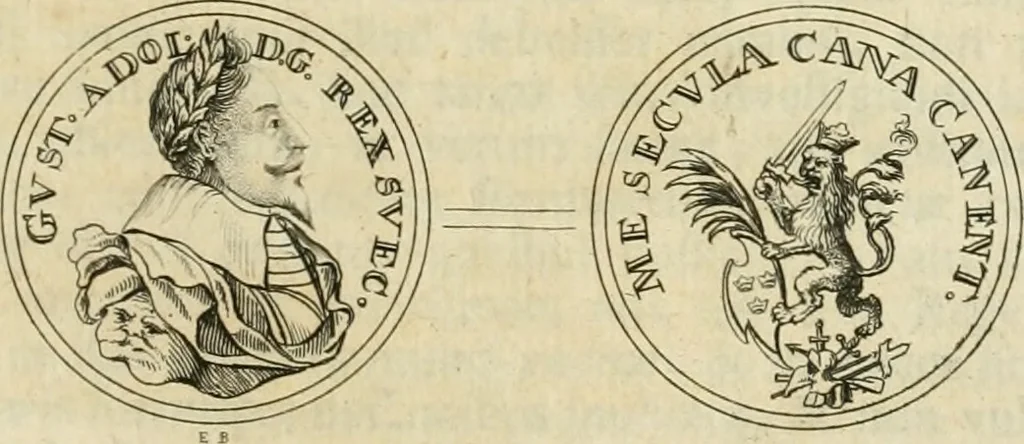 An illustration from Thesaurus nummorum sueo-gothicorum : studio indefesso Eliae Brenneri L. annorum spatio collectus, secundum seriem temporum dispositus, atqve e tenebris, cum commentatione in apricum prolatus ; accessit ejusdem auctoris Libellus de nummophylaciis Sveciae: de scriptoribus rei nummariae svethicae, atque de thesauris, seu variis vetustorum nummorum cumulis, passim per Sveoniam fortuito casu repertis, 1731, leaf 246