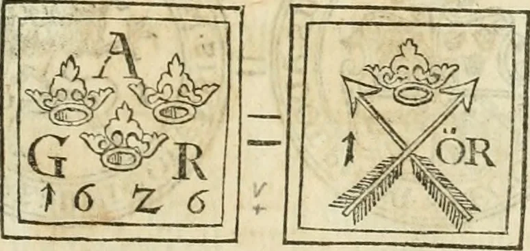 An illustration from Thesaurus nummorum sueo-gothicorum : studio indefesso Eliae Brenneri L. annorum spatio collectus, secundum seriem temporum dispositus, atqve e tenebris, cum commentatione in apricum prolatus ; accessit ejusdem auctoris Libellus de nummophylaciis Sveciae: de scriptoribus rei nummariae svethicae, atque de thesauris, seu variis vetustorum nummorum cumulis, passim per Sveoniam fortuito casu repertis, 1731, leaf 266