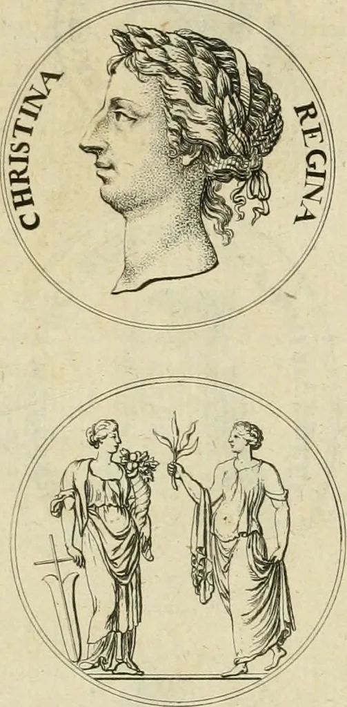 An illustration from Thesaurus nummorum sueo-gothicorum : studio indefesso Eliae Brenneri L. annorum spatio collectus, secundum seriem temporum dispositus, atqve e tenebris, cum commentatione in apricum prolatus ; accessit ejusdem auctoris Libellus de nummophylaciis Sveciae: de scriptoribus rei nummariae svethicae, atque de thesauris, seu variis vetustorum nummorum cumulis, passim per Sveoniam fortuito casu repertis, 1731, leaf 274