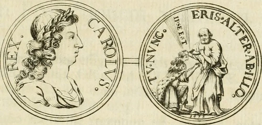 An illustration from Thesaurus nummorum sueo-gothicorum : studio indefesso Eliae Brenneri L. annorum spatio collectus, secundum seriem temporum dispositus, atqve e tenebris, cum commentatione in apricum prolatus ; accessit ejusdem auctoris Libellus de nummophylaciis Sveciae: de scriptoribus rei nummariae svethicae, atque de thesauris, seu variis vetustorum nummorum cumulis, passim per Sveoniam fortuito casu repertis, 1731, leaf 336