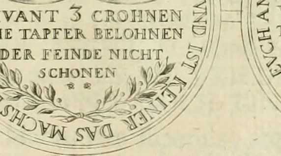 An illustration from Thesaurus nummorum sueo-gothicorum : studio indefesso Eliae Brenneri L. annorum spatio collectus, secundum seriem temporum dispositus, atqve e tenebris, cum commentatione in apricum prolatus ; accessit ejusdem auctoris Libellus de nummophylaciis Sveciae: de scriptoribus rei nummariae svethicae, atque de thesauris, seu variis vetustorum nummorum cumulis, passim per Sveoniam fortuito casu repertis, 1731, leaf 386