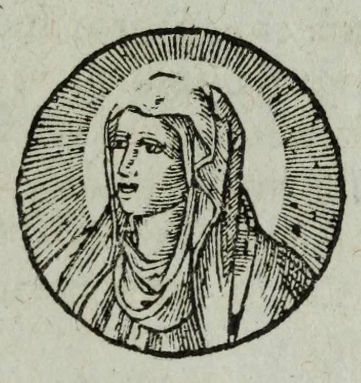 An illustration from Thesaurus precum et exercitiorum spiritualium : in vsum pr[a]esertim Sodalitatis Partheniae, 1609, leaf 465