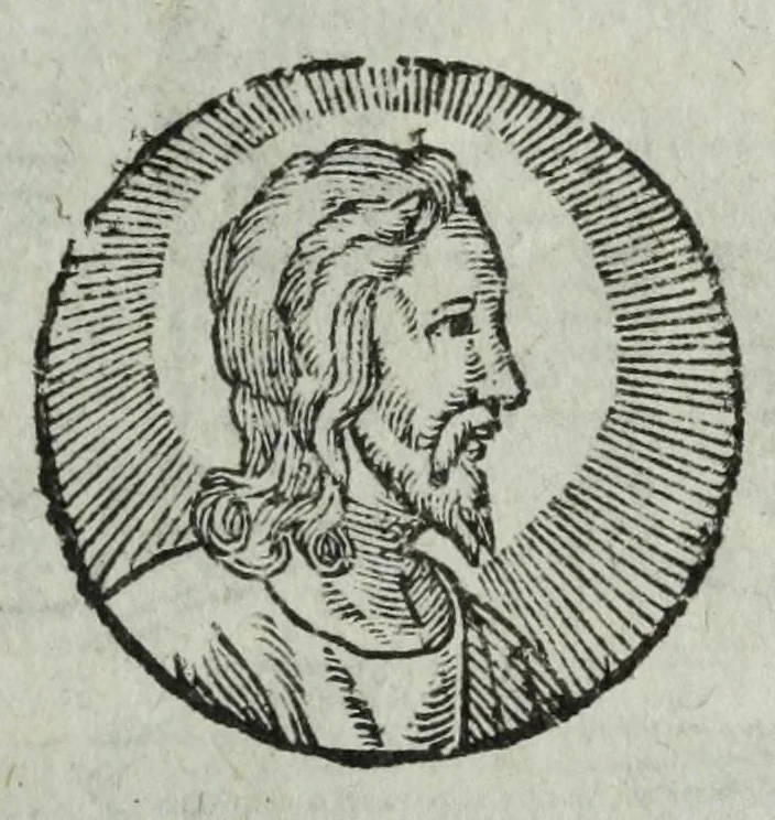 An illustration from Thesaurus precum et exercitiorum spiritualium : in vsum pr[a]esertim Sodalitatis Partheniae, 1609, leaf 81