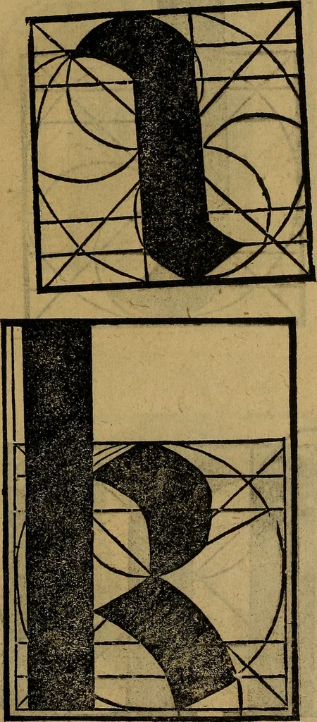 An illustration from Thesavro de scrittori : opera artificiosa, laquale con grandissima arte, si per pratica come per geometria, insegna a scriuere diuerse sorte littere, cioe cancellerescha, merchantescha, formata, cursiua, antiqua, moderna et bastarda, de piu sorte : cum uiarij e bellissimi exempli & altre sorte littere de uarie lingue, cioe grecha, hebraicha, caldea & arabicha : tutte extratte da diuersi et probatissimi auttori, & massimamente da lo praeclarissimo Sigismvndo Fanto, nobile ferrarese, mathematico et architettore eruditissimo, dele mesure e ragione de littere primo inuentore, 1532, leaf 62