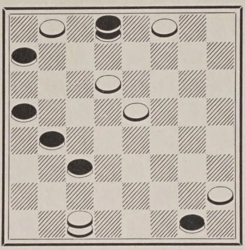 An illustration from The Third American tourney : at Chicago, Illinois, January 11th to 15th, 1915 for the Checker Championship of America and $500.00 in prizes, 1915, leaf 246