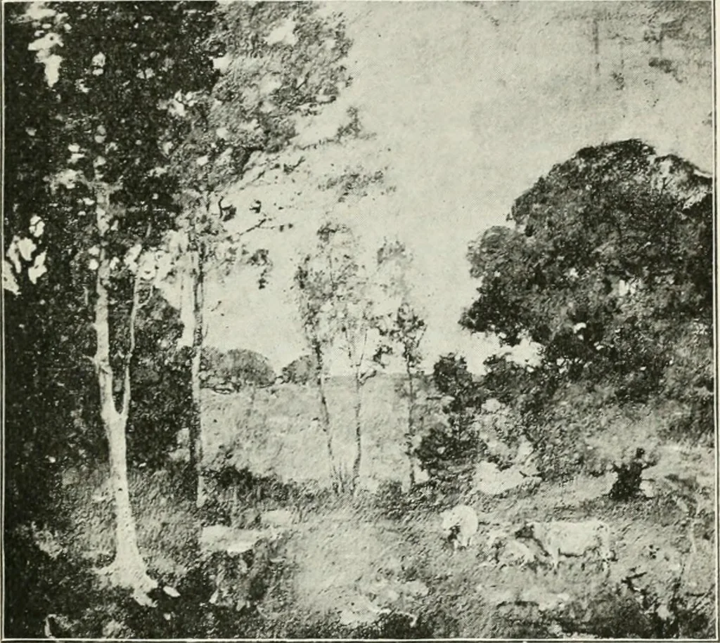 An illustration from The third annual exhibition held at the Carnegie Institute, November third, eighteen hundred and ninety-eight, till January first, eighteen hundred and ninety-nine, 1898, leaf 160