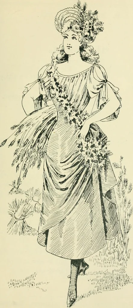 An illustration from Thirty original sketches for fancy costumes : specially drawn, from our suggestions, by R. L. Bööcke, 1894, leaf 14