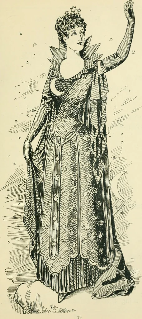 An illustration from Thirty original sketches for fancy costumes : specially drawn, from our suggestions, by R. L. Bööcke, 1894, leaf 20