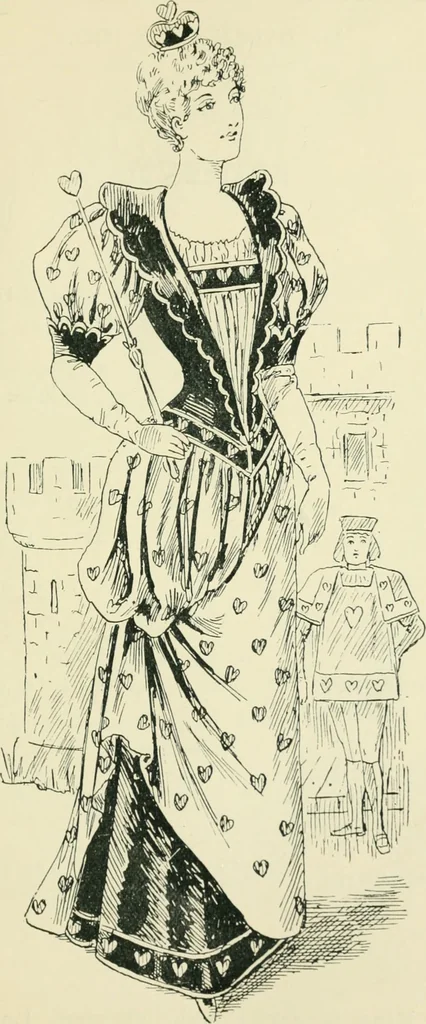 An illustration from Thirty original sketches for fancy costumes : specially drawn, from our suggestions, by R. L. Bööcke, 1894, leaf 22