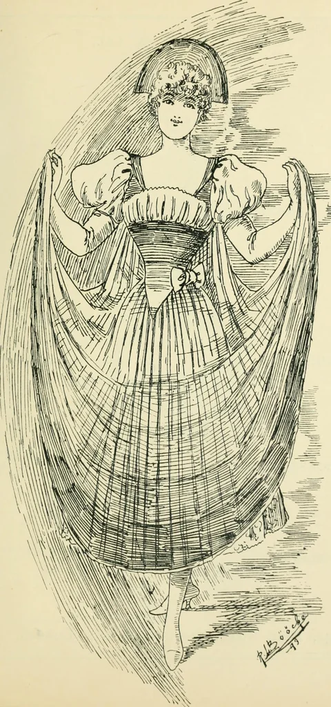 An illustration from Thirty original sketches for fancy costumes : specially drawn, from our suggestions, by R. L. Bööcke, 1894, leaf 24