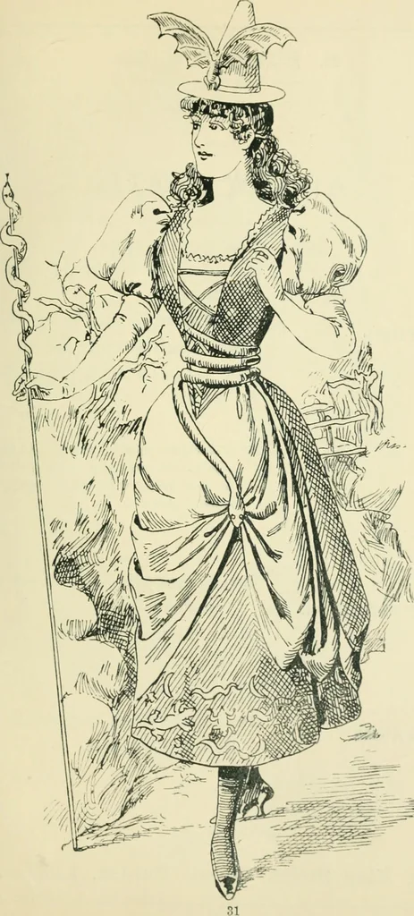 An illustration from Thirty original sketches for fancy costumes : specially drawn, from our suggestions, by R. L. Bööcke, 1894, leaf 32